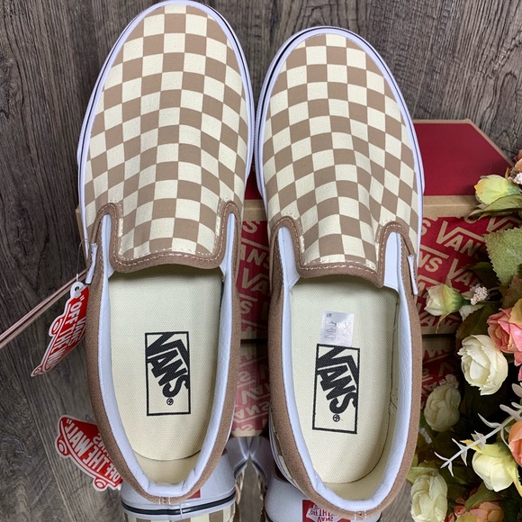Vans Other - ❤️ Vans Classic Slip-On Checkboard Tiger’s Eye